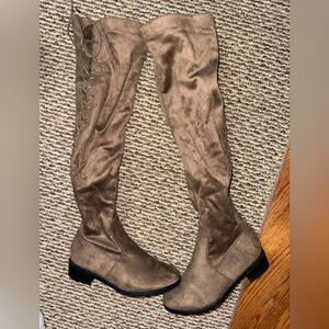 TOP Moda Tan Over-the-Knee Boots